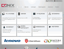 Tablet Screenshot of conix.de